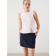 Lc Waikiki Yeni Sezon Bisiklet Yaka Peplum Bluz