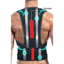 Trends's Choice Dik Duruş Korsesi Kadın Erkek Ayarlanabilir Medikal Sırt Korsesi Kamburluk Önleyici Korse