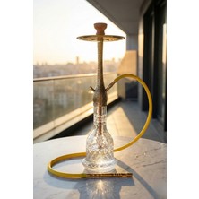 Gökkuşağı Nargile Tamamen Bakır Nargile Takımı Işlemeli Mükemmel Duman Performansı