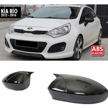 Özgürce Kia Rio 2012-2016 Siyansız Yarasa Ayna Kapağı Piyano Black Çift Bant