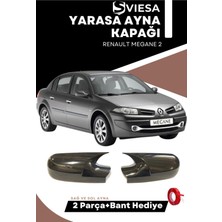 Özgürce Renault Megane 2 Için Şık Batman Yarasa Ayna Kapağı Piano Black