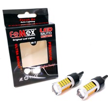 Özgürce Yüksek Parlaklık T20 7443 LED Ampul Çift Duy, Turuncu, 2835 Chip, Mercekli