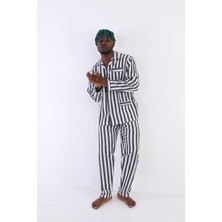 Moda Dua Kocabey 4007 Uzun Kol Çizgili Gaffur Erkek Pijama Takım