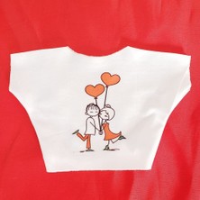 Ett Mutlu Çift Temalı Baskılı Tişört