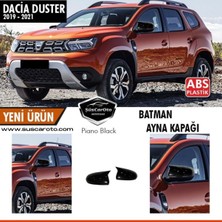 Özgürce Dacia Duster 2 2018 Sonrası Batman Yarasa Ayna Kapağı Piano Black Abs