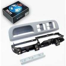 Özgürce Gri Kapı Kolu ve Cam Düğme Çerçeve Seti, Passat B5 4 Kapılı