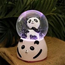 Ett Siyah-Beyaz Panda Kar Küresi Büyük Boy