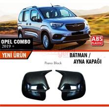 Özgürce Yarasa Batman Tarzı Piano Black Ayna Kapağı Opel Combo 2019+ Uyumlu