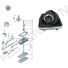Özgürce Passat cc 2009-2012 Vites Topuzu ve Körüğü Seti 3C0711113D