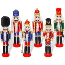Ett Kurşun Asker Ahşap Dekoratif Set 6'lı, 13 cm