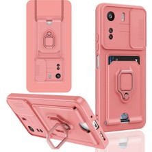 Storozde Newface Xiaomi Redmi 13C Kılıf Zuma Kartvizitli Yüzüklü Silikon - Pembe