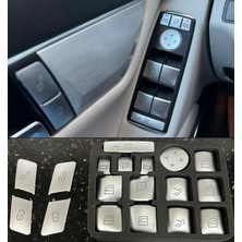 Özgürce Araç Kapı Cam Tuşu ve Kilit Krom Kaplama Seti, 4 Kapı Uyumlu