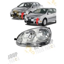 Özgürce Ön Far Camı Sol Vw Golf 5 (2003-2008), Jetta (2005-2010) 1K6941005R