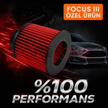 Özgürce Kırmızı Renk Spor Açık Hava Filtresi, Ford Focus 3 Uyumlu, Ithal Kalite