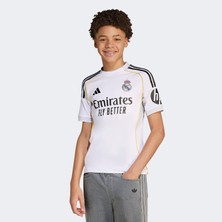adidas Real Madrid 25-26 İç Saha Çocuk Beyaz Futbol Forması.-