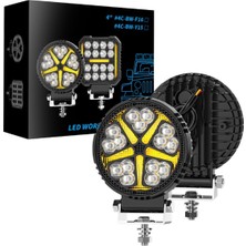 Özgürce 4 Inç Off Road Çalışma ve Sis Farı, Çok Modlu LED Drl, 12/24V