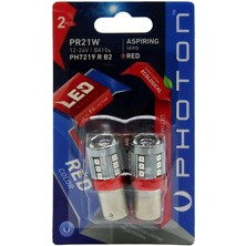 Özgürce P21W Kırmızı Tek Devre Stop ve Geri Sis LED Işığı