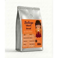 Bolivya Altura Decaf (Kafeinsiz) Yöresel Filtre ve Çekirdek Kahve (%100 Arabica) - 1 kg