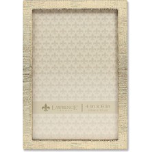 Astera Keten Desenli Altın Metal 10X15 cm Resim Çerçevesi