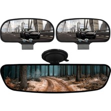 Özgürce Sürücü Kursu Eğitmen Ayna Seti 2'li Siyah, Kaliteli ve Şık Tasarım