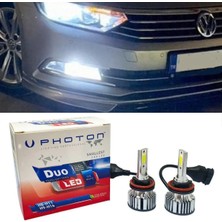 Özgürce Passat B8 LED Xenon Sis Farı Ampul H8 Duo Beyaz Yeni Seri