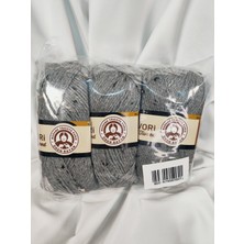 Ören Bayan Favori Tweed Gümüş El Örgü Ipi (3 Adet) - Renk: 008B