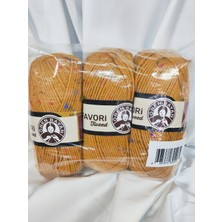 Ören Bayan Favori Tweed Altın El Örgü Ipi (3 Adet) - Renk: 115C