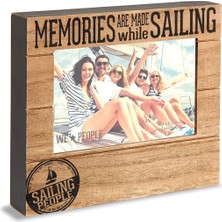 Astera Kahverengi Yelkenli 10X15 cm Resim Çerçeve Ahşap