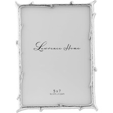 Astera Doğal Dal Tasarımlı Gümüş Renkli 13X18 cm Metal Resim Çerçevesi