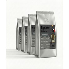 Uganda Robusta - Yüksek Kafein Koyu Kavrum (%100 Robusta) - 4X250 gr