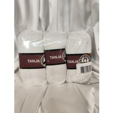 Ören Bayan Tanja Beyaz El Örgü Ipi 3 Adet Renk - 000