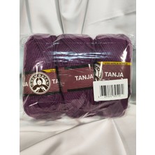 Ören Bayan Tanja Patlıcan Moru El Örgü Ipi 3 Adet Renk - 052