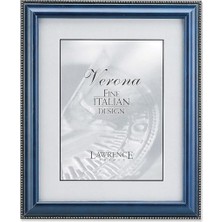 Astera Altın Boncuk Tasarımlı Mavi Kaplama 10X15 cm Resim Çerçevesi