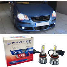 Özgürce H7 Duo Beyaz LED Xenon Kısa Far Ampulü, Polo Mk4 2000-2010