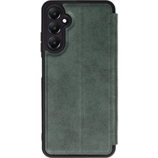 Storozde Newface Samsung Galaxy A56 Kılıf Flip Cover - Koyu Yeşil