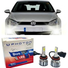 Özgürce Yüksek Performanslı Beyaz LED Xenon Sis Farı Ampulü H11 Duo 2017-2019