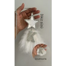 Özgürce Taşlı Harfli Oto Dikiz Aynası Süsü ve Anahtarlık Seti, Şık ve Kullanışlı Aksesuar