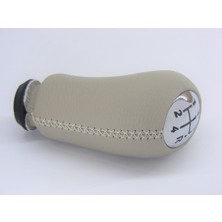 Özgürce Renault Megane 2 Bej Vites Körüğü ve Topuzu Takımı (Krem)