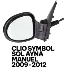 Özgürce Sol Ayna (Thalia) Manuel, 2009-2012, Clio Symbol Için Uyumlu