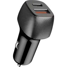 Marsilyan Araç Içi Şarj Cihazı 38W Güç Kapasiteli Type-C Girişli Araba Çakmaklık