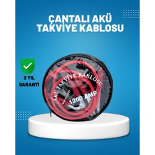 Marsilyan 1200 Amper Akü Takviye Kablosu 2 Metre Izoleli Bakır Uçlu