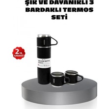 Marsilyan 500 ml Paslanmaz Çelik Termos Seti – Sızdırmaz, Vakumlu, Isı Koruma Özellikli, Taşınabilir Termos