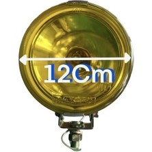Özgürce 2'li Maxtel Sis Lambası Sarı Cam Metal Nikelaj Çap 12CM Set