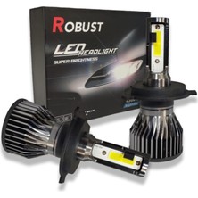 Özgürce H4 LED Xenon Far Ampulü, Mini, 8000 Lumen, 36 Watt, Yüksek Parlaklık