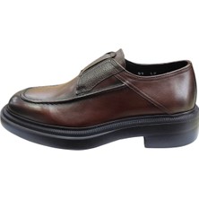 Güvener Yüksek Tabanlı Erkek Ayakkabısı Kahverengi