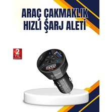 Marsilyan Polygold Quick Charger 55W Araç Şarj Cihazı Pd USB C Destekli