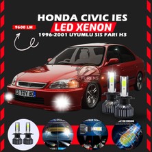 Özgürce 1996-2001 Honda Civic Sis Farı LED Xenon Pro Series H3 Uyumlu
