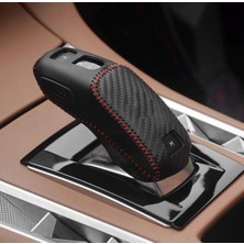 Özgürce Kırmızı Ipli Deri Vites Kılıfı Peugeot Citroen Ds Opel Için