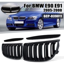 Özgürce Piano Black Ön Panjur Böbrek, Bmw E90 2005-2008 Için Şık Tasarım