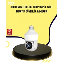 Marsilyan 1080P Görüntü Kaliteli Wi-Fi Ampul Tipi Güvenlik Kamerası